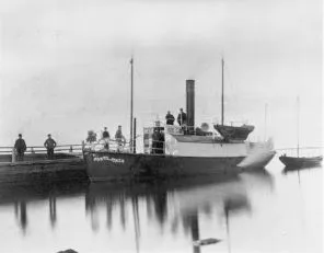 Mail Steamer Postiljonen which went into service on the route Grisslehamn - Eckerö in the 1870s.